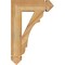 Ekena Millwork Olympic Arts & Crafts Rough Sawn Bracket, Western Red Cedar, 4"W x 16"D x 24"H BKT04X16X24OLY03RWR - alternate 3